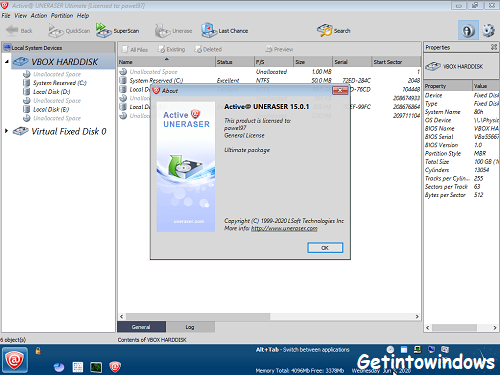 Active Boot Disk