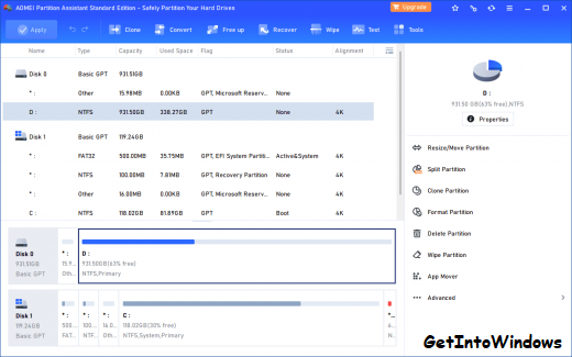 AOMEI Partition Assistant All Editions Free Download
